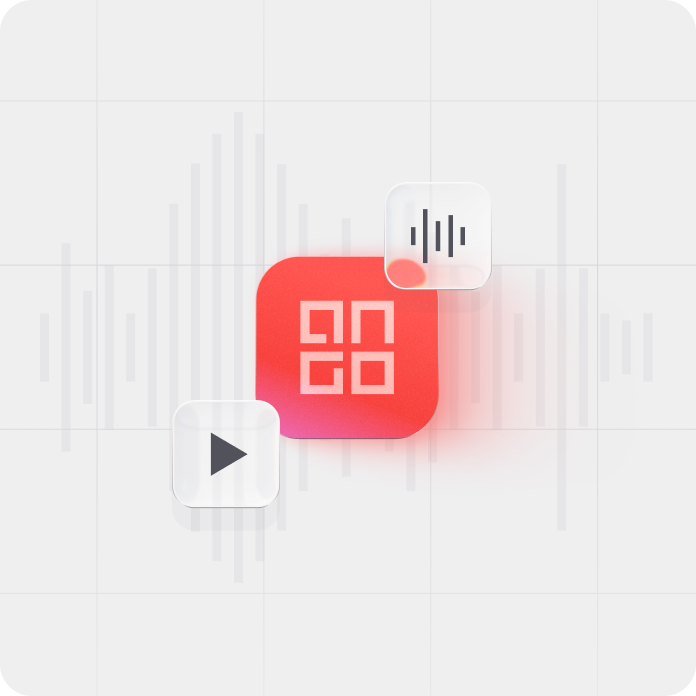 Waveform aligned with video