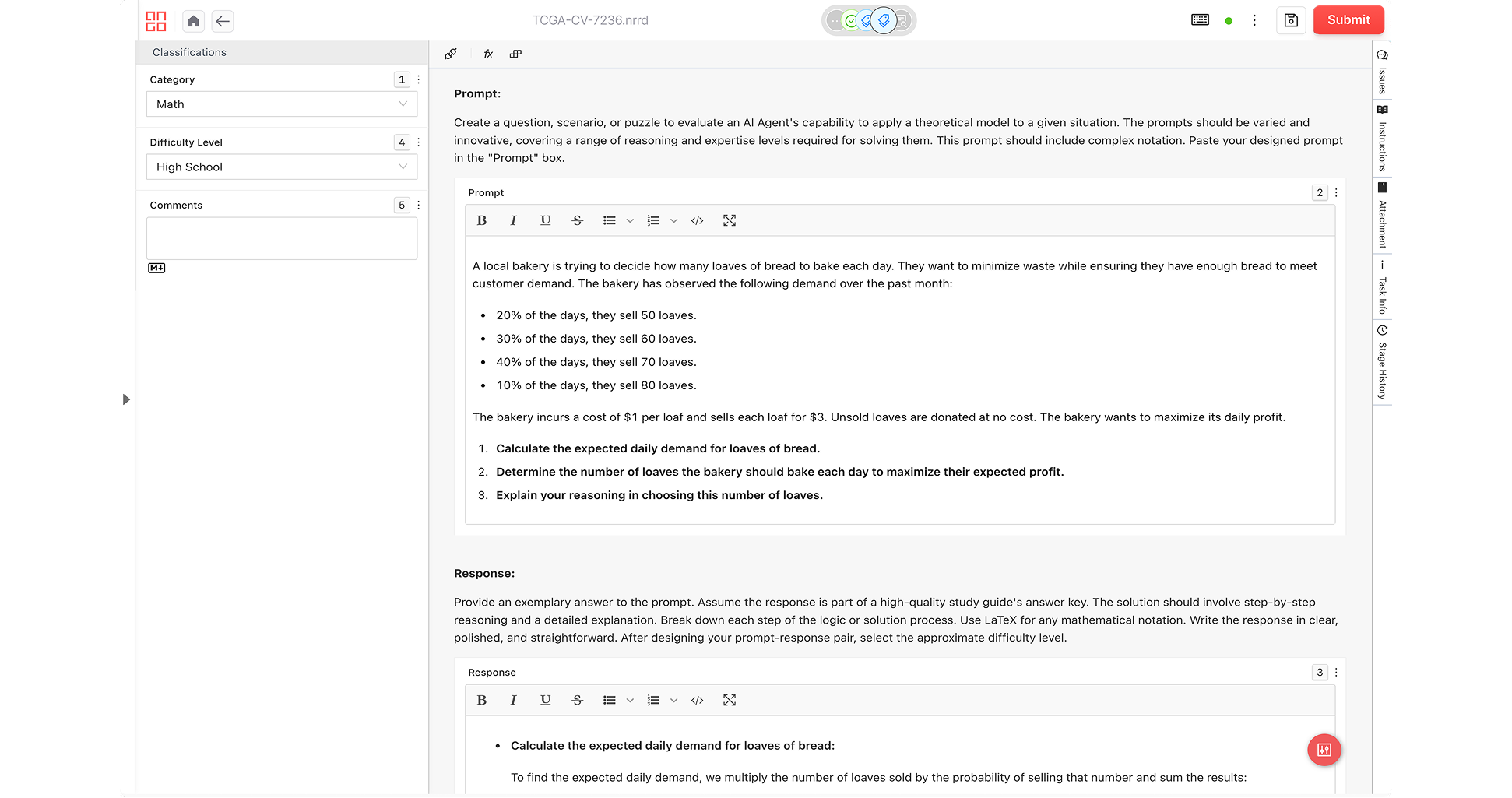 Prompt-Response Pair Creation